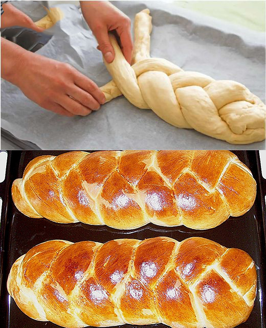 Hefezopf wie vom Bäcker, Weltbester - -Alte Oma Rezepte-