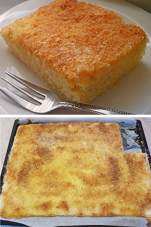 Buttermilch Kokos Kuchen Rezept - -Alte Oma Rezepte-