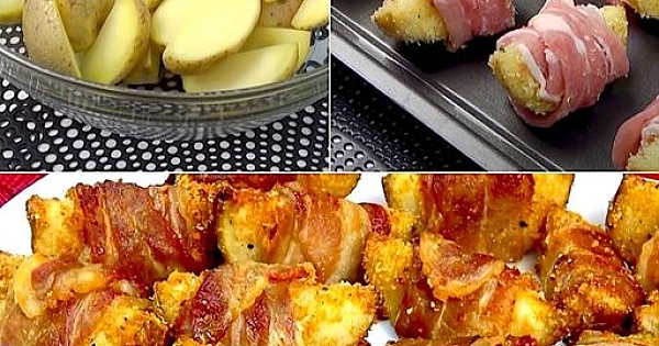 Vergessen Sie Ihre üblichen Kartoffeln! Eingewickelte Kartoffeln mit Speck: die originelle und leckere Mahlzeit
