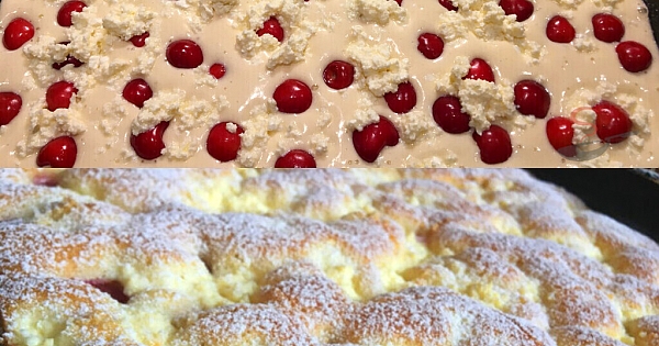 Fantastischer Omas Quark Kirschkuchen in 5 Minuten, sowas von lecker