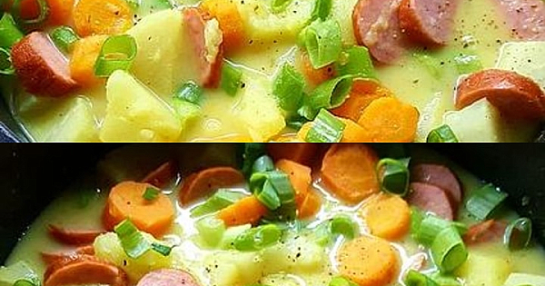 Kohlrabieintopf mit Wurst