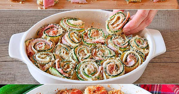 Zucchini-Röllchen: das Rezept für ein einfaches und leckeres Gericht